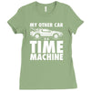 my other car is a time machine Ladies Fitted T-Shirt
