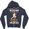 weekend forecast running Zipper Hoodie
