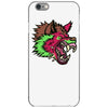 pink punk wolf iPhone 6/6s Case