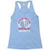 he might find a rabbit in there but hell never find dignity Racerback Tank