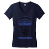 I Don't Need Therapy Just to Go Paragliding Women's V-Neck T-Shirt