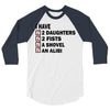 i have 2 daughter 3/4 Sleeve Shirt