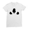 Chicken and Little Chick Ladies Fitted T-Shirt