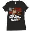 meat yo self! Ladies Fitted T-Shirt