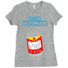 i am duff man homer cult funny retro Ladies Fitted T-Shirt