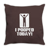 novelty funny humor tee graphic Throw Pillow