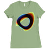 orbital wonky style Ladies Fitted T-Shirt
