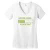 sarcasm loading funny computer tech gee Women's V-Neck T-Shirt