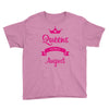 queens are born in august Youth Tee