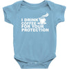 for your protection Baby Bodysuit
