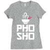 pho sho foodie asian food humor chopsticks funny Ladies Fitted T-Shirt