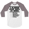 always give 100 percent 3/4 Sleeve Shirt