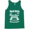 April Girls Are Sunshine Mixed With A Little Hurricane Tank Top