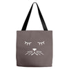 whiskers cat dog cute puppy animal baseball jersey Tote Bags