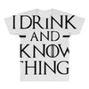 i drink and i know things 2 All Over Men's T-shirt
