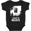 i want to believe Baby Bodysuit