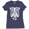 beer belly xray skeleton funny Ladies Fitted T-Shirt