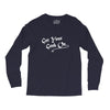 get your geek on white type tee Long Sleeve Shirts