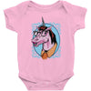 unicorn nerd graphic Baby Onesie