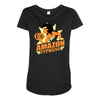 amazon fitness Maternity Scoop Neck T-shirt