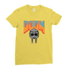 Doom With Mask Ladies Fitted T-Shirt
