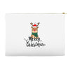 merry cristmas reindeer Accessory Pouches