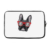 frenchie hipster Laptop sleeve