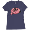 wookie cushion Ladies Fitted T-Shirt