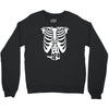 beer belly xray skeleton funny Crewneck Sweatshirt