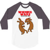 wiener wars dachshund dogs 3/4 Sleeve Shirt