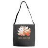 i give zero fox Adjustable Strap Totes