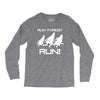 run forest run white color Long Sleeve Shirts