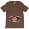 February Peeking Out Baby Girl T-Shirt