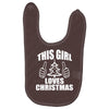 this girl loves christmas Baby Bibs