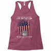 Honor Those Who Place Their Life on the Line so you can Live Yours Racerback Tank