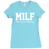 milf man i love fishing funny porn fisherman cool Ladies Fitted T-Shirt