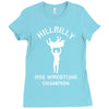 hillbilly hog wrestling champ Ladies Fitted T-Shirt