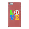 love baseball neon rhinestuds iPhone 7 Case