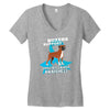 boxers support prostate cancer awareness Women's V-Neck T-Shirt