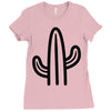 minimalistic cactus Ladies Fitted T-Shirt