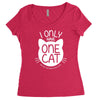 i only have one cat my cat has a few cat Women's Triblend Scoop T-shirt