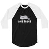Cat Says Not Today 3/4 Sleeve Shirt
