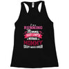 running mommy white Racerback Tank