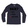 Sex Yes Please Long Sleeve Shirts