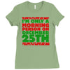 i'm only a morning person on december 25th Ladies Fitted T-Shirt