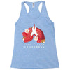 lung cancer awaneress Racerback Tank