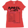 April Girl Facts Taurus Ladies Fitted T-Shirt