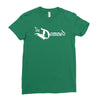 the damned band logo screen printed retro Ladies Fitted T-Shirt