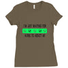 i'm just waiting for aliens to abduct me Ladies Fitted T-Shirt