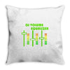 dj volume,funny Throw Pillow